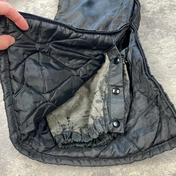 Vintage Bombardier Sportwear Insulated Ski Snow Bib Black Made in USA - Picture 10 of 14